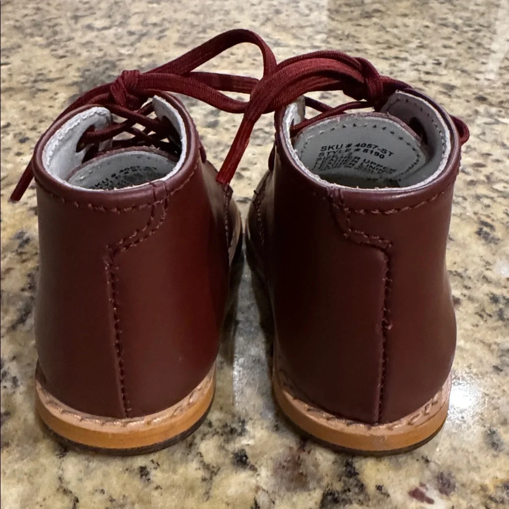 Josmo Maroon/Brown Leather Walker Footwear Size 2 - Picture 6 of 10